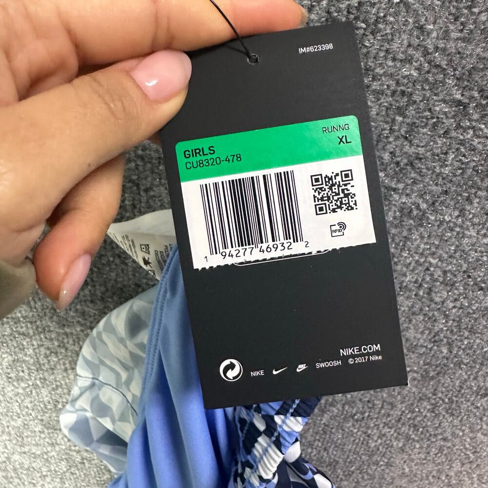 NWT‎ Nike Girl's Dri-Fit Standard Fit Printed Running Shorts Size Large - Picture 6 of 9